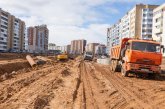 Работы по продлению Московского проспекта идут полным ходом: строительство не прекращается даже ночью